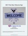 Pattern Leaflet, Polar Bear Welcome Sign by Plastic-Canvas-Kits.com