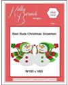 Pattern Leaflet, Best Buds Christmas Snowmen by KathyBarwickDesign
