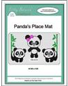 Pattern Leaflet, Panda's Placemat by KathyBarwickDesign