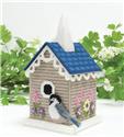  Kit, Birdhouse Plastic Canvas Tissue Box Kit by Mary Maxim