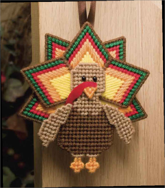 "Thanksgiving Gobblers" | Plastic Canvas Pattern
