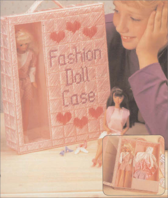 "Fashion Doll Case" Plastic Canvas Pattern