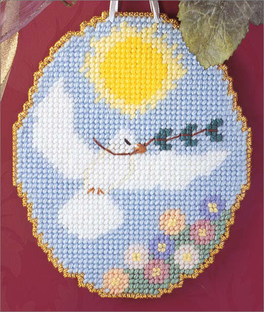 "Dove in Flight" | Plastic Canvas Pattern