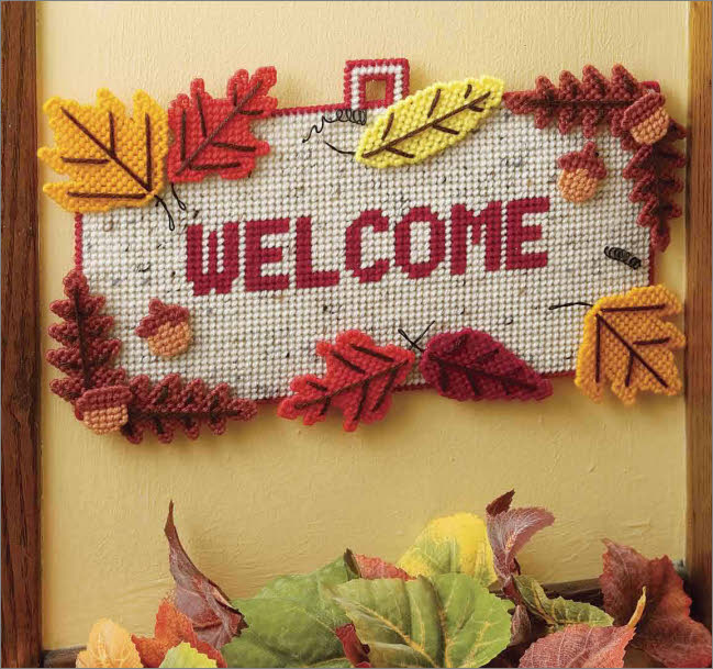 "Autumn Leaves" Plastic Canvas Pattern