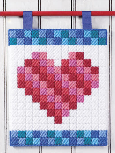 "Heart Mosaic" | Plastic Canvas Pattern