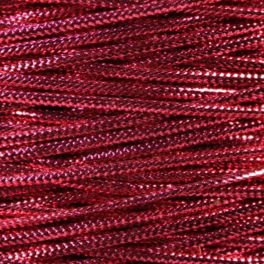 Solid Magenta Metallic Cord Plastic Canvas Yarn
