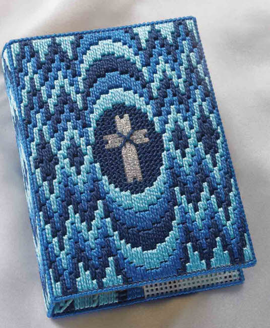 "Bargello Bible Cover" Plastic Canvas Pattern