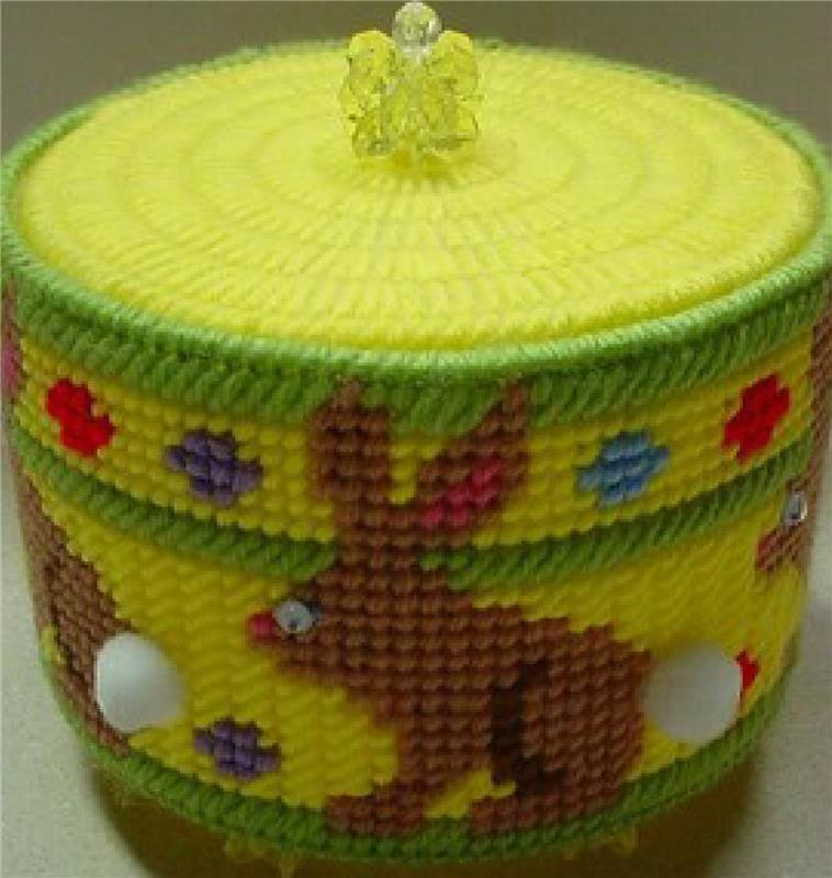 "Easter Candy Dish" Plastic Canvas Pattern