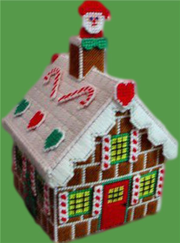 "GingerBread House" Plastic Canvas Pattern
