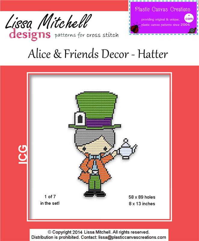 "Alice & Friends Hatter Wall Hanging"