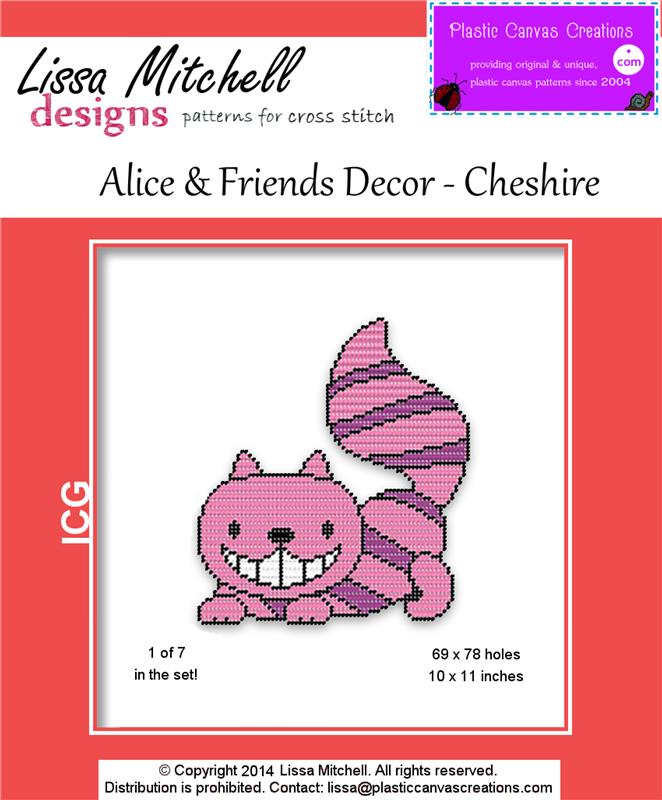 Alice Friends Cheshire Cat Wall Hanging