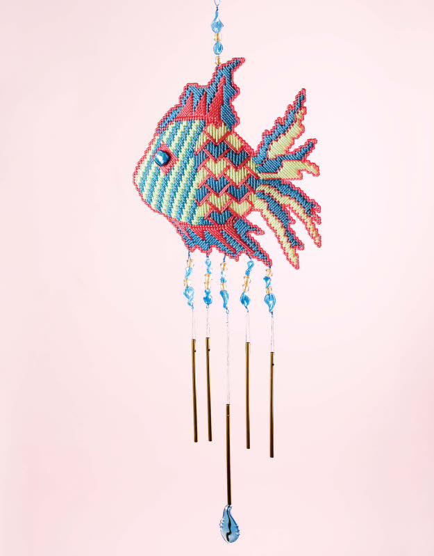 Fish Wind Chime Plastic Canvas Pattern