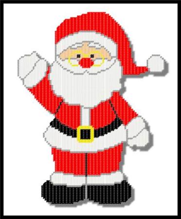 "Santa Claus 2014" | Plastic Canvas Pattern
