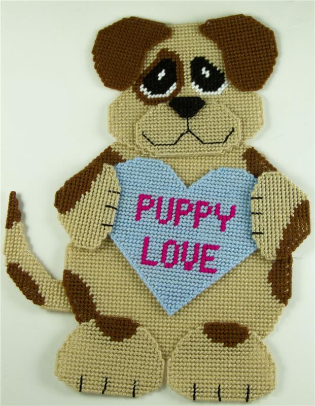"Puppy Love Valentine's Dog Wall Hanging"