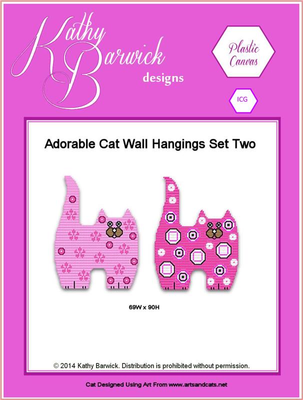 "Adorable Cat Wall Hangings Set Two"