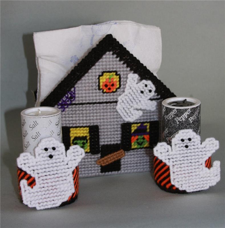 "Halloween Haunted House Napkin Holder"