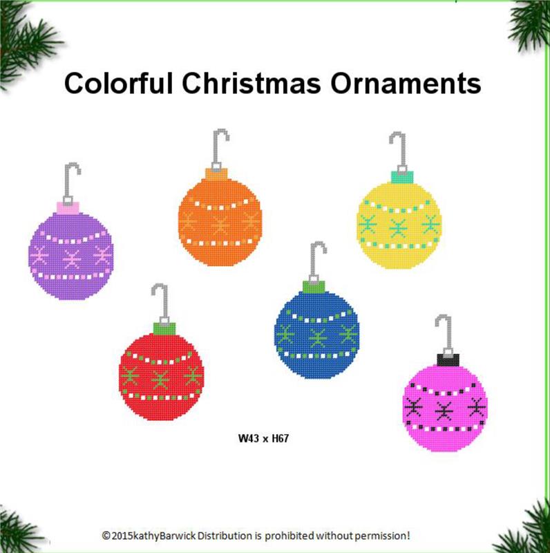 colorful christmas ornaments