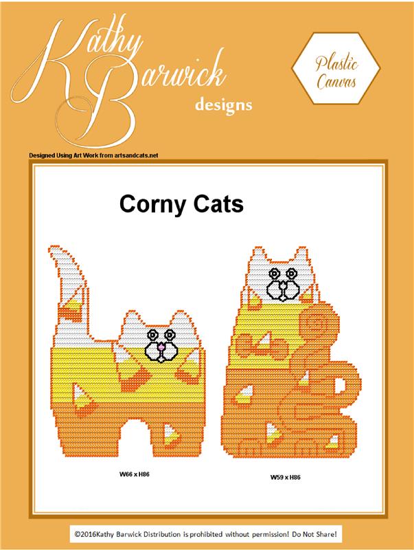 "Corny Cats" Plastic Canvas Pattern