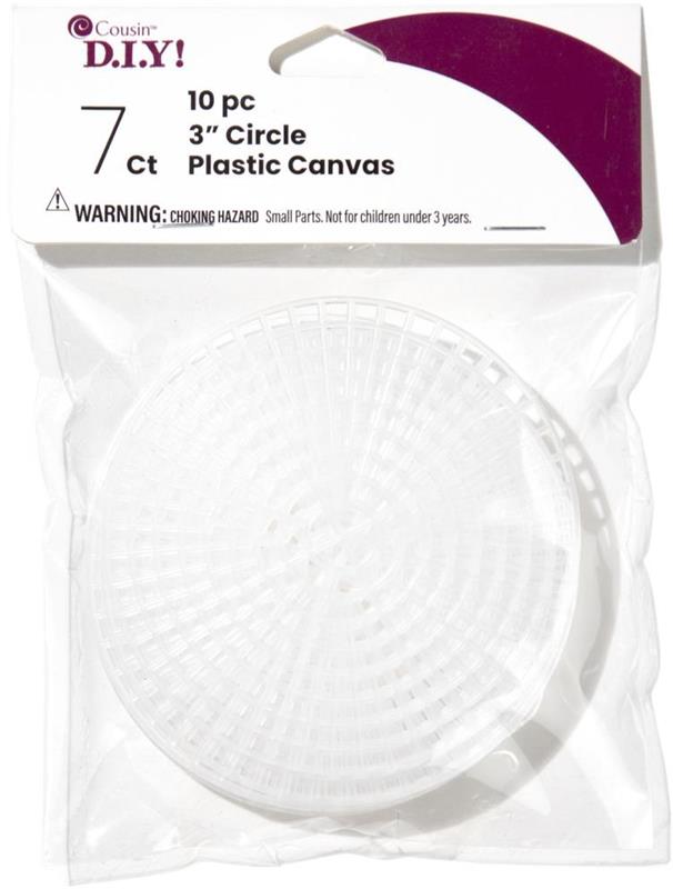 33005 per pack of 10 Darice 7 HPI Plastic Canvas Circles 