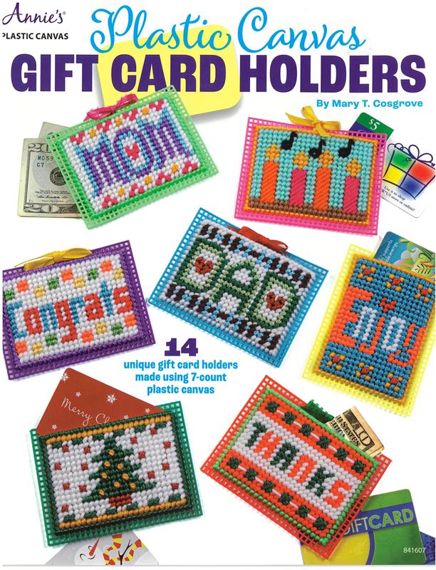 "Plastic Canvas Gift Card Holders"