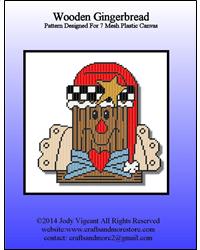 "Wooden Gingerbread" | Plastic Canvas Pattern