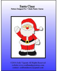 "Santa Claus 2014" | Plastic Canvas Pattern