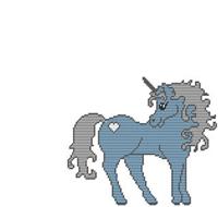 Toile à Broder Peinte à La Main - Licorne Mystique - 13 Carreaux - Needlepoint