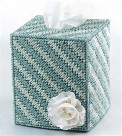 Mosaic Stitch Tissue Box Cover