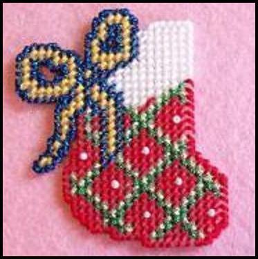 "Christmas Stocking" | Plastic Canvas Pattern