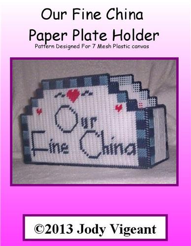 Our Fine China Paper Plate Holder