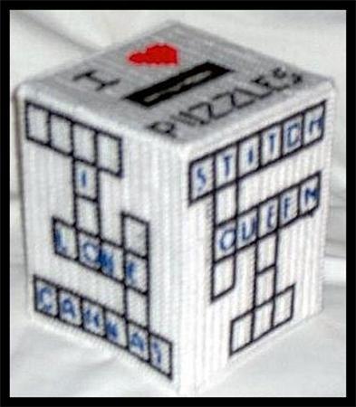 tissue crossword puzzle box cover