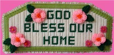 God Bless Our Home Door Topper