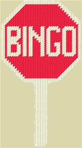 "Bingo Sign" | Plastic Canvas Pattern
