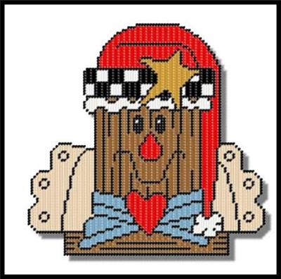 Wooden Gingerbread Plastic Canvas Pattern