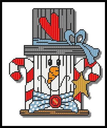 Wooden Snowman Plastic Canvas Pattern