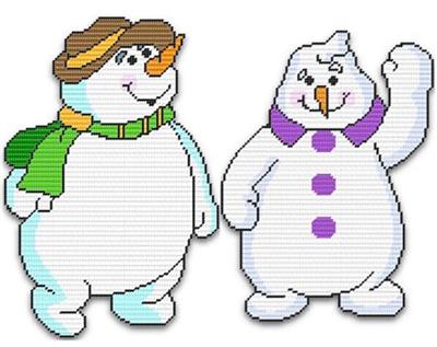 Cuddly Winter Snow Buddies Set Six | Plastic Canvas Pattern Cuddly Winter Snow Buddies Set Six | Plastic Canvas Pattern